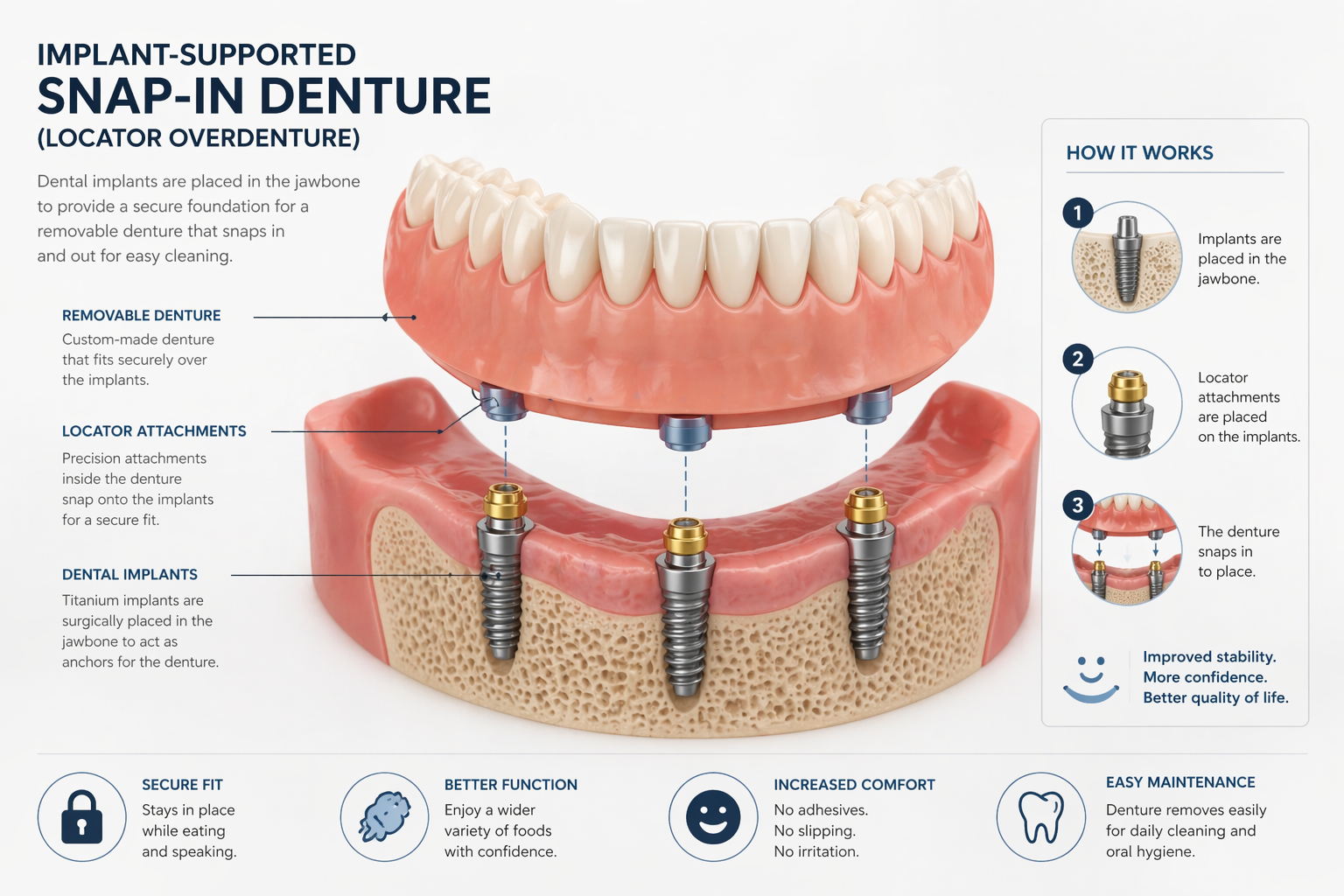 1Smile Dental | Snap-in Dentures, Bone Grafting and Digital Radiography